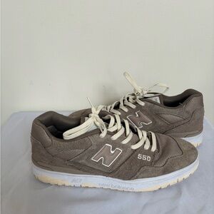 New Balance 550 Suede Mushroom Brown Sneakers Mens size 13 shoes